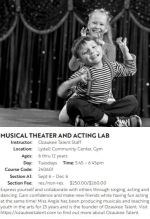 musical theater and acting class for kids